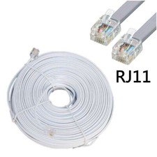 Cavo Prolunga Telefono 25 metri RJ11 Modulare Modem per Fax Presa Telefonica