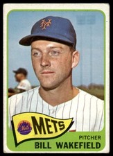 1965 Topps Bill Wakefield X New York Mets #167
