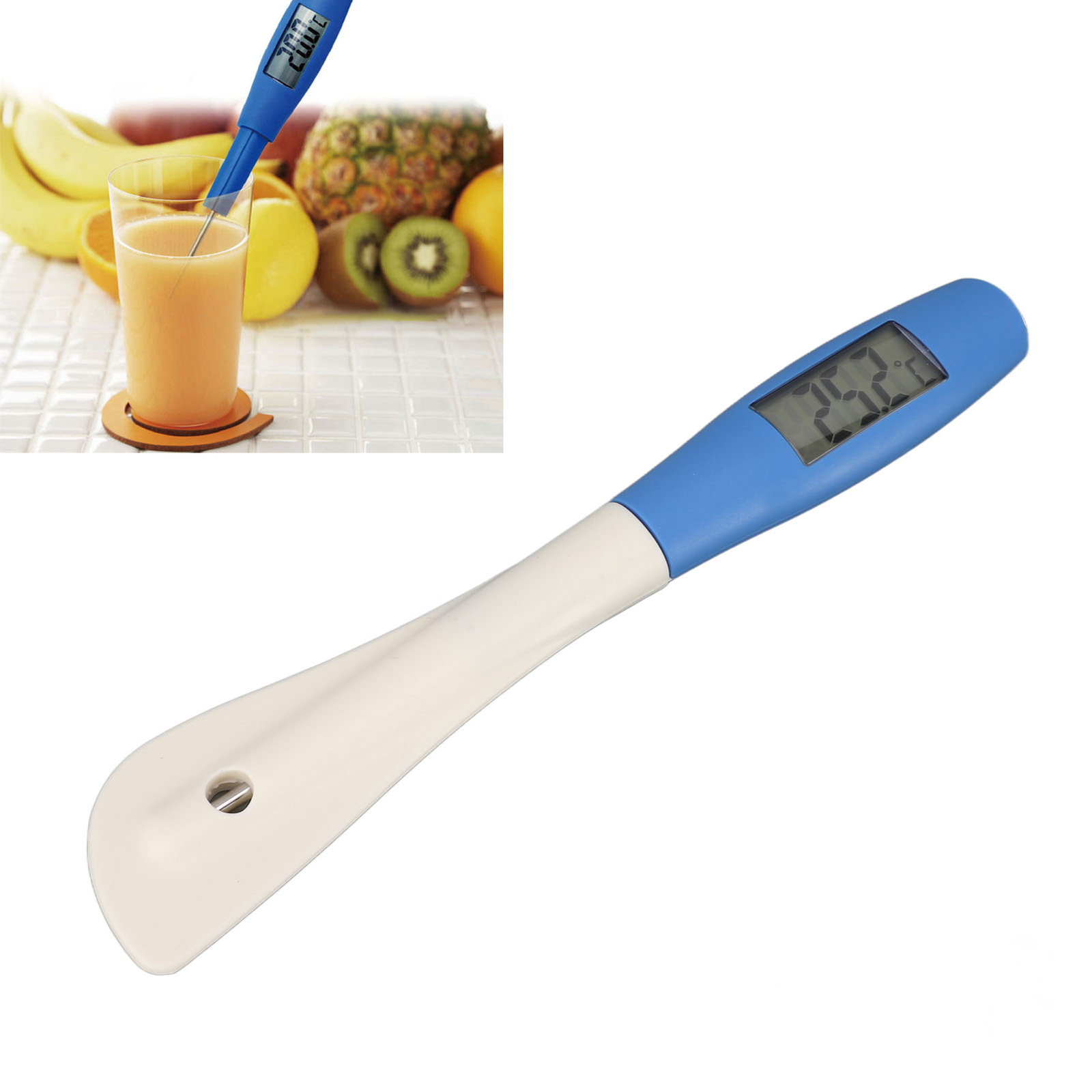 Candy Spatula Thermometer Integrated Accurate 160mAh Silicone Digital