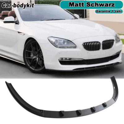 Für BMW F06 F12 F13 650i 640i Matt Schwarz Frontlippe Front Stoßstangen Spoiler 