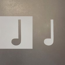 Music Note 4 Plastic Mylar Stencil Airbrush Painting Art Supplies