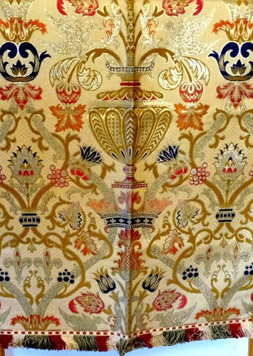 Vintage C. M. Almy Vestments Multi Colored Alter Cloth 23'' by 38''