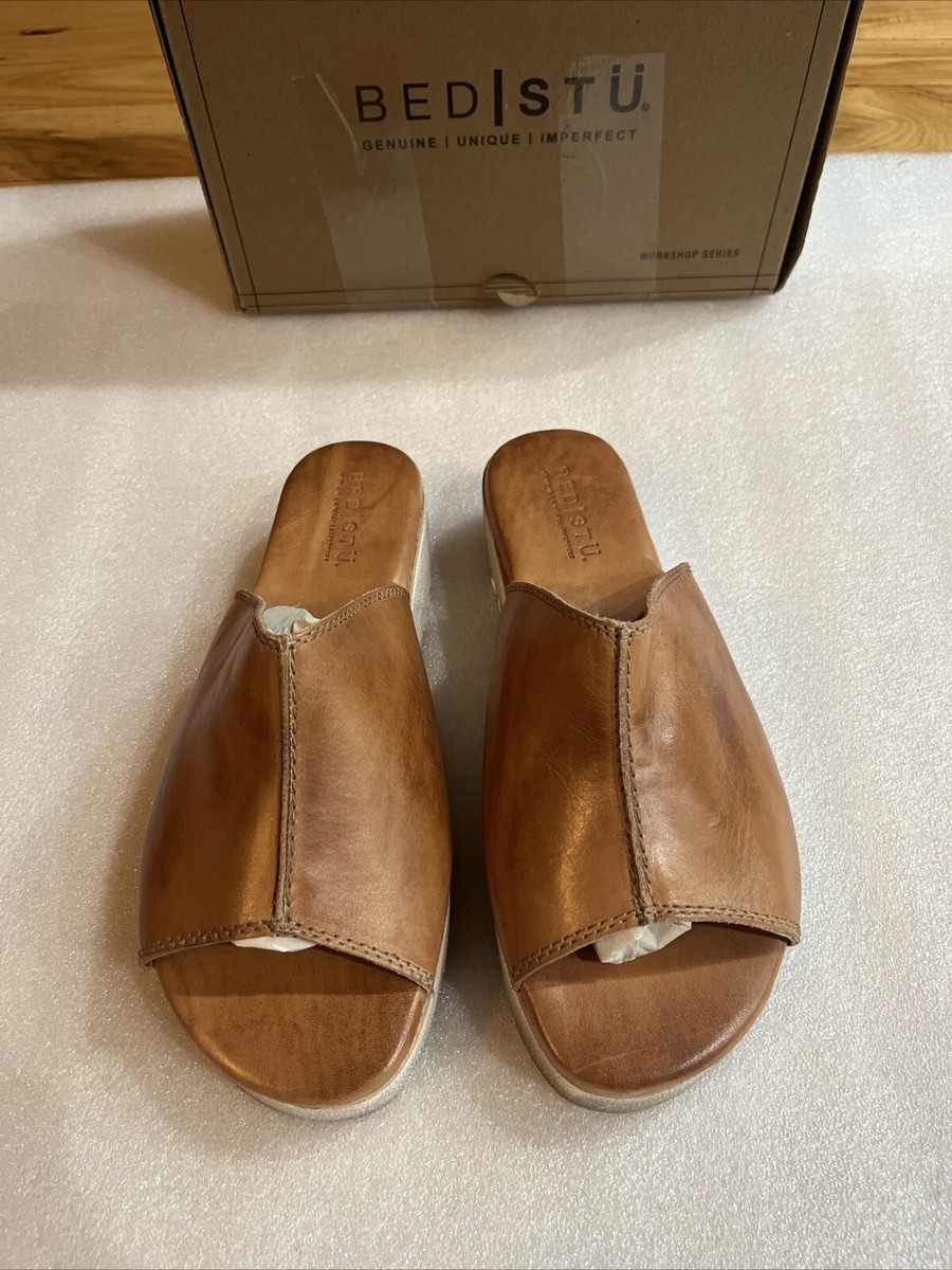 Bed|Stu Fairlee II Flatform Leather Slide Sandals Size 10 Platform
