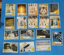 💥 1969 Topps MAN ON THE MOON 17 / 55 ORIGINAL ISSUE A / B PUZZLE Cards💥