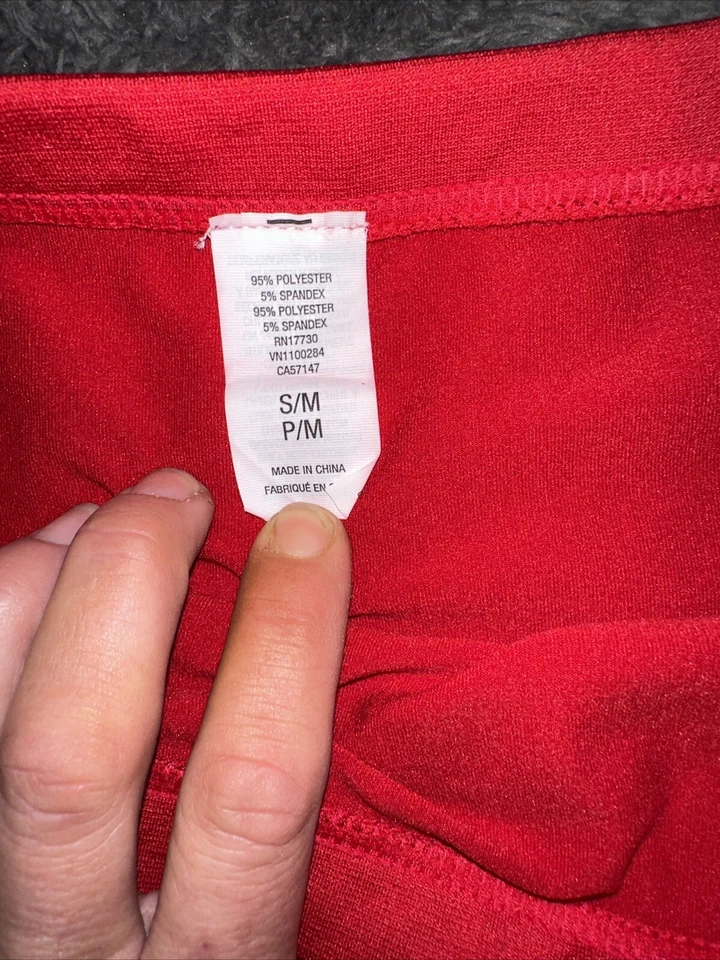 Rojo Corte Cintura Alta Leggings Mujer Pequeño Mediano Target Halloween Foto 4 de 4