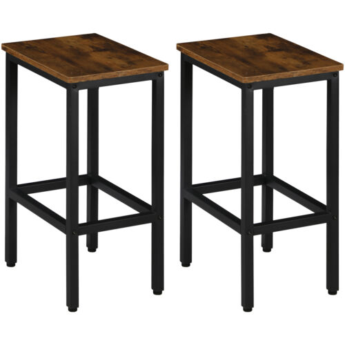 Metal Bar Stools Set of 6 Counter Height Bar Stools Barstools Back 26" Kitchen - Picture 18 of 22
