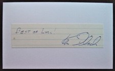 FLACH, KEN 1985-1993 - 4 GRAND SLAM TITLES ORIGINAL INK TENNIS AUTOGRAPH