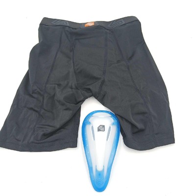 Shock Doctor Jungen Tiefschutz Kompressions Short Bioflex Cup Schwarz X Large Sp
