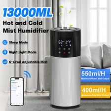 Humidifier 13L Smart Cool & Warm Mist  w/ Extended Tube Top-Fill Air Humidifier
