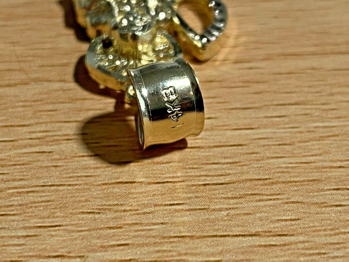 Exotische 14 K Solid Gold Santa Muerte Engel Des Todes