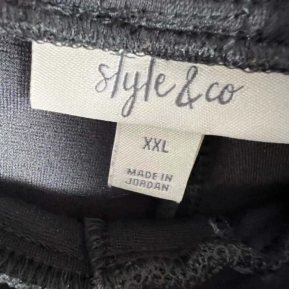 Style & Co XXL Size Seamed Ponte Leggings gray - Image 4 of 4