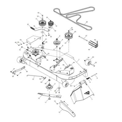 Deck Belt Diagram Craftsman 54 Inch Mower Deck Installation 54