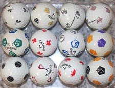 12 Callaway Chrome Soft Custom Truvis Mix 5A/4A Quality Used Golf Balls