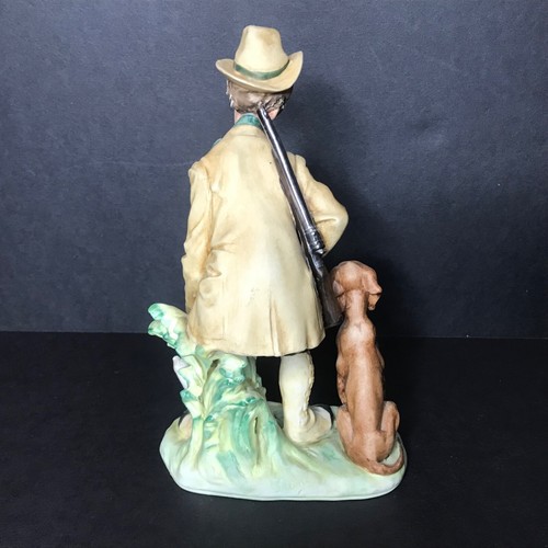 Ancienne statue figurine homme chasseur avec chien vintage - made in Japan #1043 - Photo 6/12