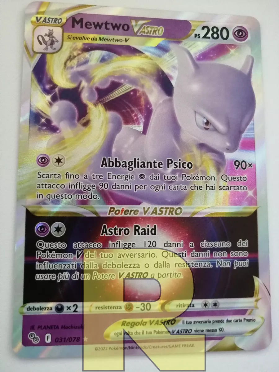 Carta Pokémon Mewtwo V-astro Pokémon Go - 031/078