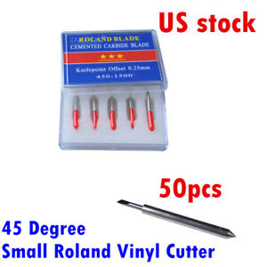 10 Packs 45 Degree Small Roland Vinyl Cutter Compatible Blades N Grade US Stock
