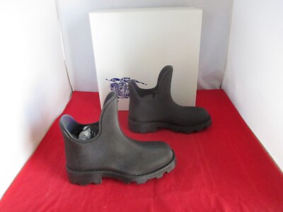 Burberry Men's Rubber Ankle Rain Boots $820 Size EU 37