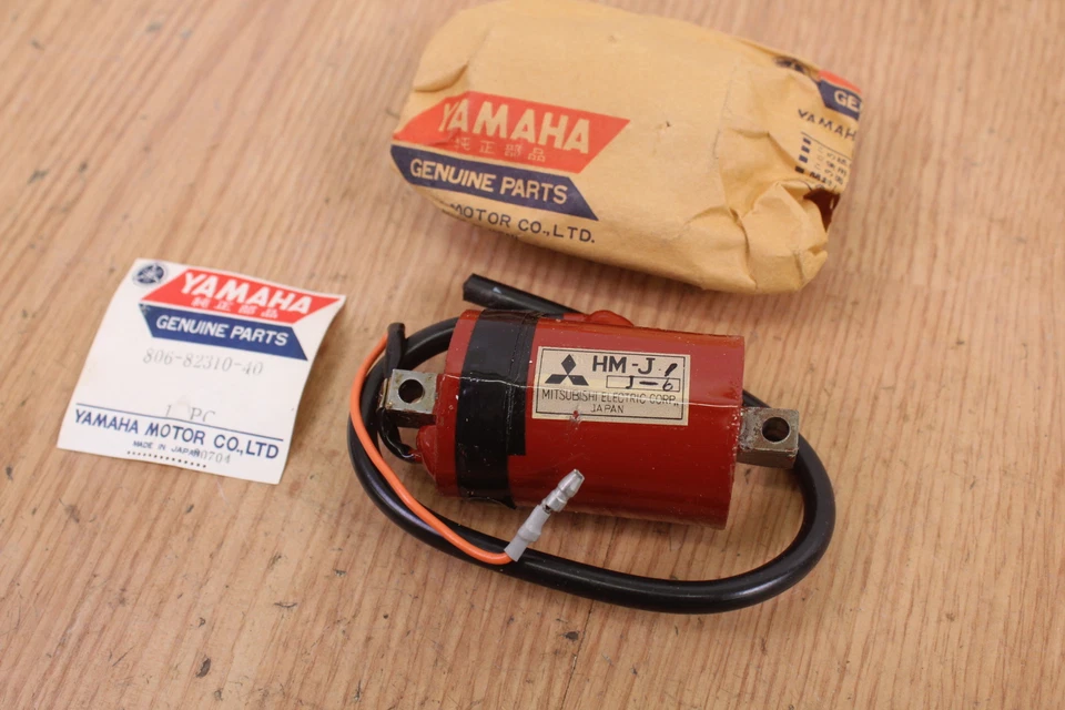 НОВАЯ ИЗ СТАРЫХ ЗАПАСОВ ОРИГИНАЛЬНАЯ КАТУШКА ЗАЖИГАНИЯ YAMAHA В СБОРЕ. SL338 SS338 SS396 SL396 GT80 PT#806-82310-40 - Изображение 4 из 4
