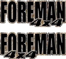 Foreman 4x4 Camo Gas Tank Graphics TRX 450 400 500 Decal Sticker Atv Quad Fender