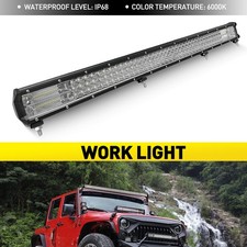 34" LED Work Light Bar 6000K w/ Mounting Bracket Screw Set Driving SUV ATV Truck
