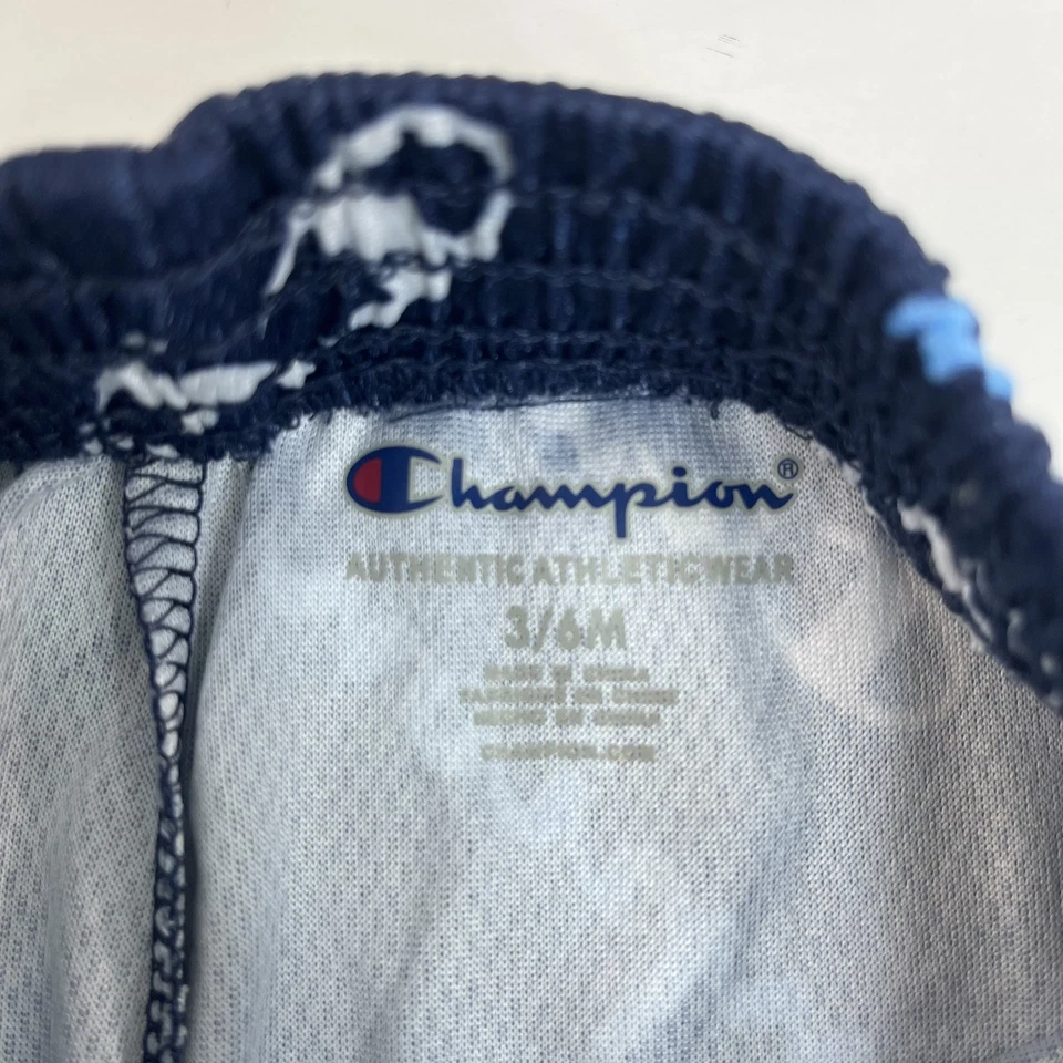 Комплект из 2 спортивных шорт Champion Baby темно-синие и черные с сеткой размер 3–6 месяцев - Изображение 4 из 4