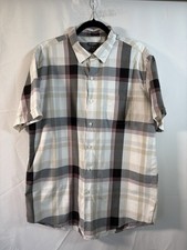 Van Heusen shirt size XL 17-17.5 plaid button up short sleeves