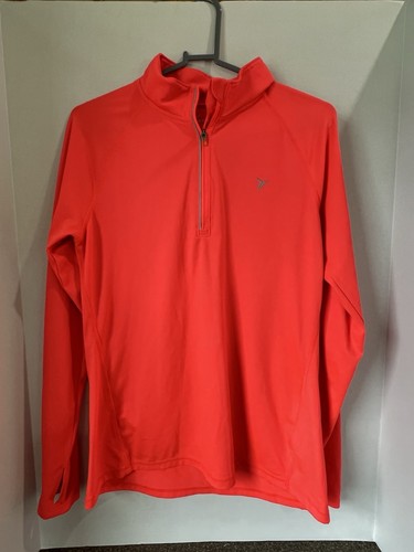 Old Navy Active Go-Dry Pull Over - Size M, Run Rest Repeat, Bright Coral - Picture 4 of 9