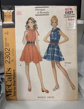 FREE SHIP! 2302 McCalls Size 8 Sewing Pattern Misses 1970s