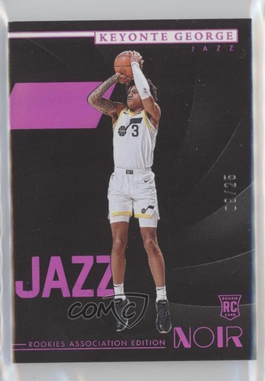 2023-24 Panini Noir Holo Red 9/25 Keyonte George #155 Rookie RC 19fe