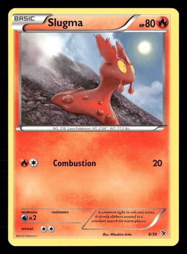 Pokemon TCG Slugma Fire Common Kalos Starter Set 6/39 MP