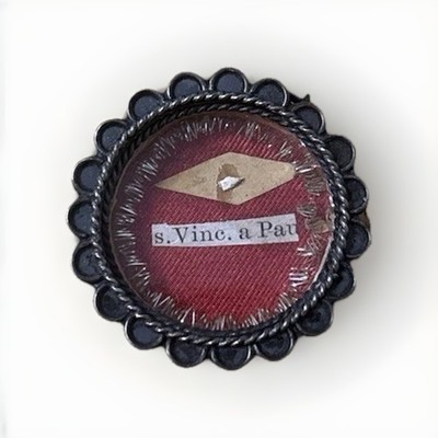St. Vincent de Paul Reliquary Wax Seal Intact