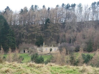Foto 12x8 Überreste von Randell Cottage Hurgill in der Nähe von High Coalsgarth Mai b c2017