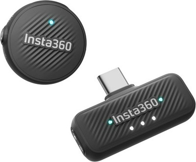 Insta360 Mic Air (1 TX + 1 RX), Noise Cancelling, 300m Range, Wireless Microphon