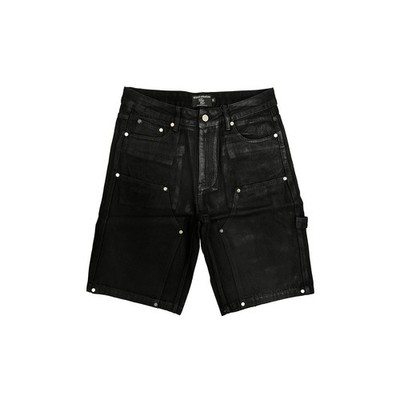 Mixed emotion worker wax coated shorts