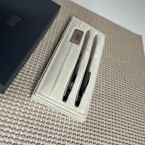 Cross Chrom Kugelschreiber & Bleistift Set Modell 3501 Made in USA Vintage mit Etui - Bild 4 von 9