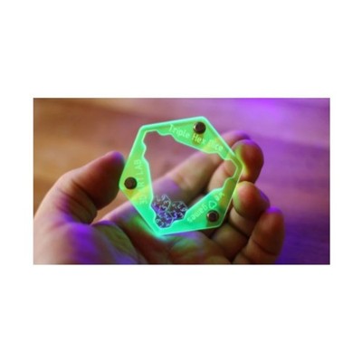 3D Art Lab Dice/Accessory Triple Hex Dice - Neon Yellow New