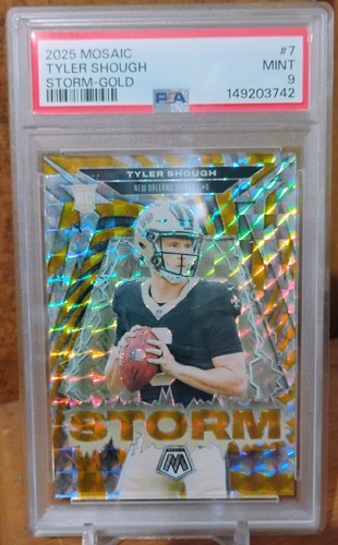 Tyler Shough [Mosaic Gold] #7 2025 Panini Mosaic Storm card