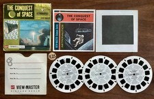 View-Master Science The Conquest of Space Astronautics B681 Reel Set Booklet GAF
