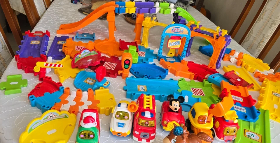 mega Konvolut Vtech, TUT  TUT Baby FlitzerBrücken , sprechende Auto Strassen - Bild 2 von 4