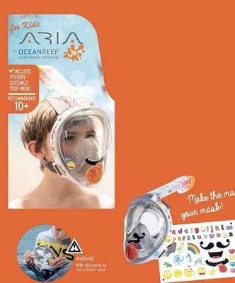 Ocean Reef ARIA Junior Schnorchelmaske Kinder Vollmaske 180° Top Zustand.