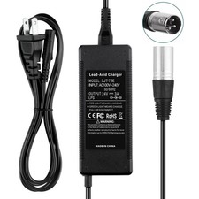 24V 3A 3-PIN Charger For Mobility Electric Scooter wheelchair Jazzy Power Chair