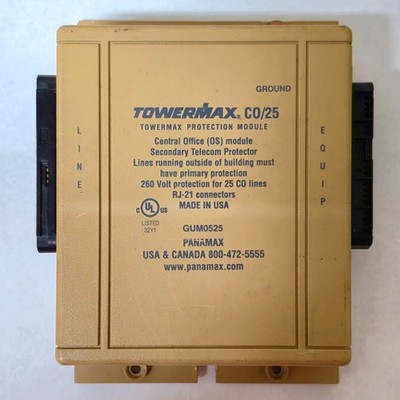 RARE Panamax Towermax CO/25 GUM0525 Protection Module 25 CO Line RJ-21 Telecom