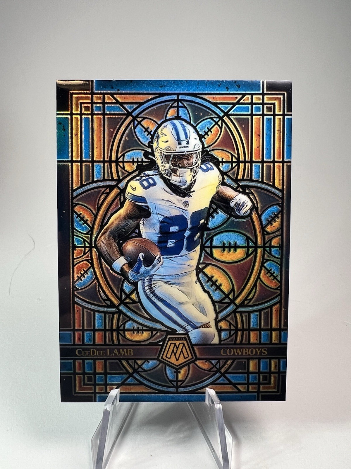 CeeDee Lamb 2025 Panini Mosaic Stained Glass SSP Prizm Case Hit #9 Cowboys