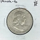 1949-S FRANKLIN SILVER HALF DOLLAR ~ XF ~ NICE COIN ~ 90% SILVER