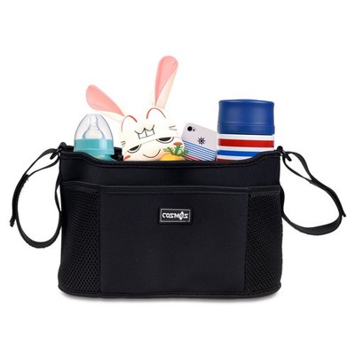 Stroller Organizer Diaper Bag Stroller Accessories Pack with Drink Holders an...