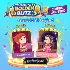 💖Amortentia + Hermione's Arrival ✨Golden Stickers MONO-POLY Golden Blitz GO