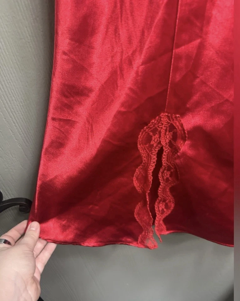 Vestido sin mangas rojo vintage Fredrick’s of Hollywood talla grande Foto 4 de 4