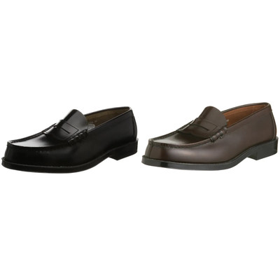 Haruta Men's Leather Loafers 4E Traditional 9064 Brown/Black Sizes