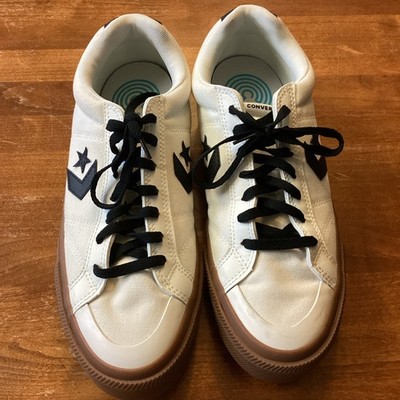 Converse Net Star Classic Ox Gum Canvas Sneaker Shoe Size Mens 10.5 Ivory/Black