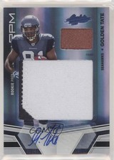 2010 Absolute Memorabilia Rookie Premiere Materials 8/10 Golden Tate Auto 4l6